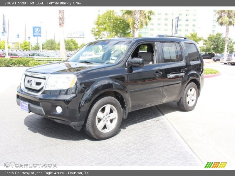 Formal Black / Gray 2009 Honda Pilot EX-L
