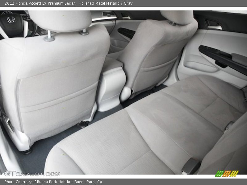 Rear Seat of 2012 Accord LX Premium Sedan