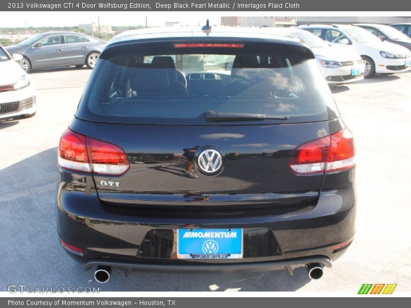 Deep Black Pearl Metallic / Interlagos Plaid Cloth 2013 Volkswagen GTI 4 Door Wolfsburg Edition