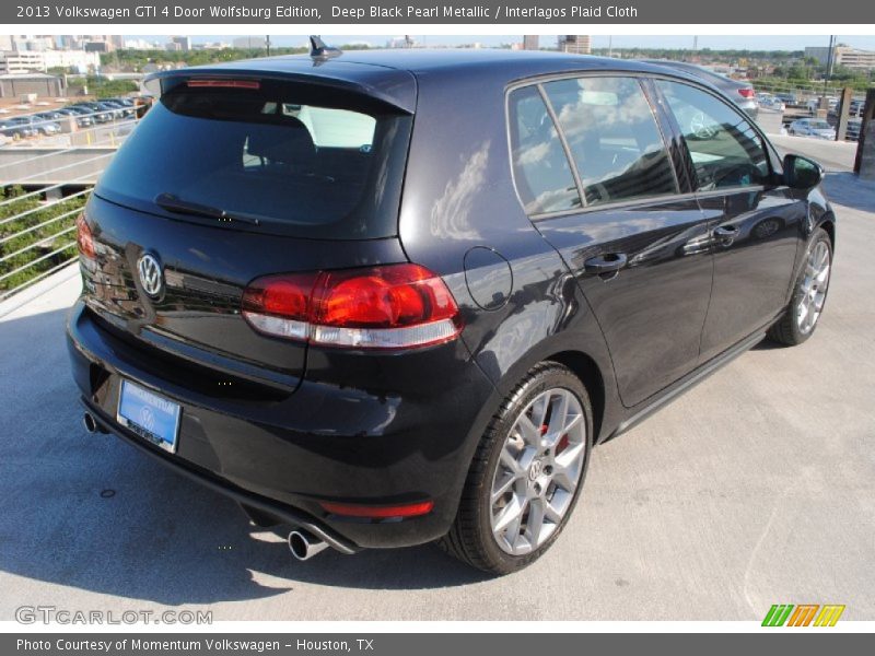 Deep Black Pearl Metallic / Interlagos Plaid Cloth 2013 Volkswagen GTI 4 Door Wolfsburg Edition