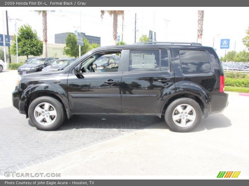 Formal Black / Gray 2009 Honda Pilot EX-L
