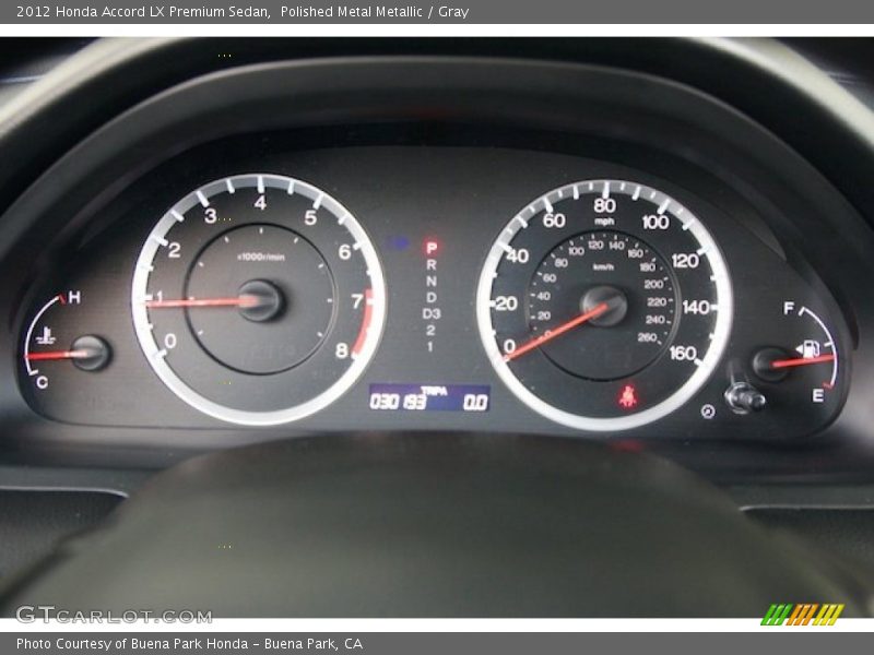  2012 Accord LX Premium Sedan LX Premium Sedan Gauges