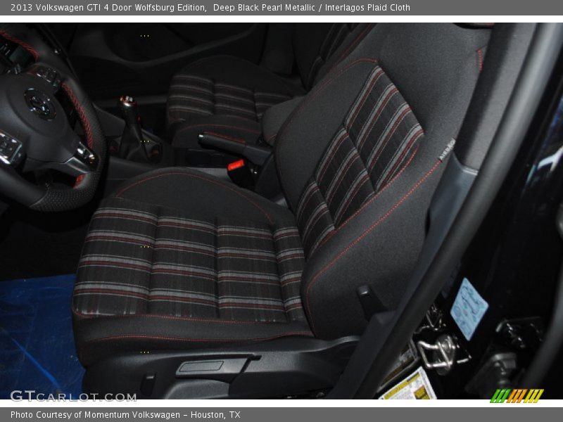 Deep Black Pearl Metallic / Interlagos Plaid Cloth 2013 Volkswagen GTI 4 Door Wolfsburg Edition