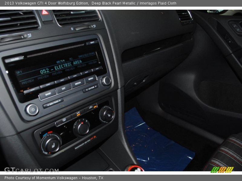 Deep Black Pearl Metallic / Interlagos Plaid Cloth 2013 Volkswagen GTI 4 Door Wolfsburg Edition