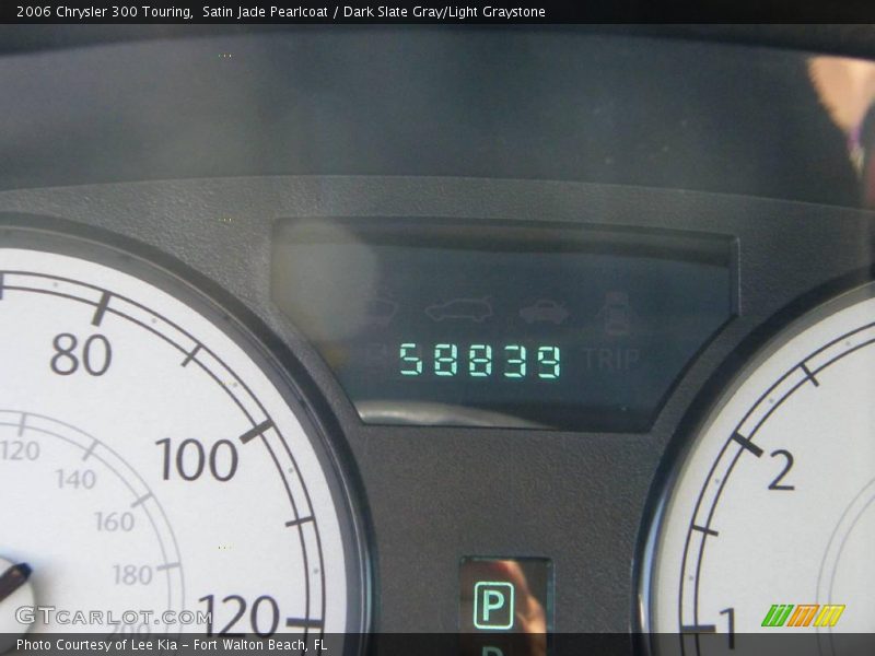 Satin Jade Pearlcoat / Dark Slate Gray/Light Graystone 2006 Chrysler 300 Touring