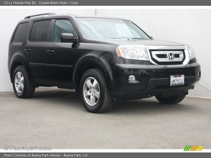Crystal Black Pearl / Gray 2011 Honda Pilot EX