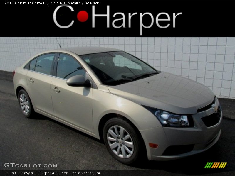 Gold Mist Metallic / Jet Black 2011 Chevrolet Cruze LT