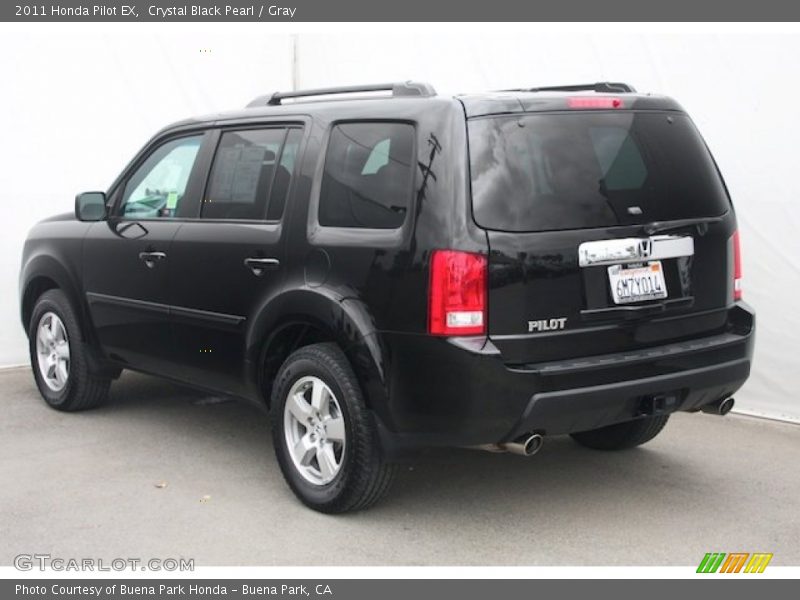 Crystal Black Pearl / Gray 2011 Honda Pilot EX