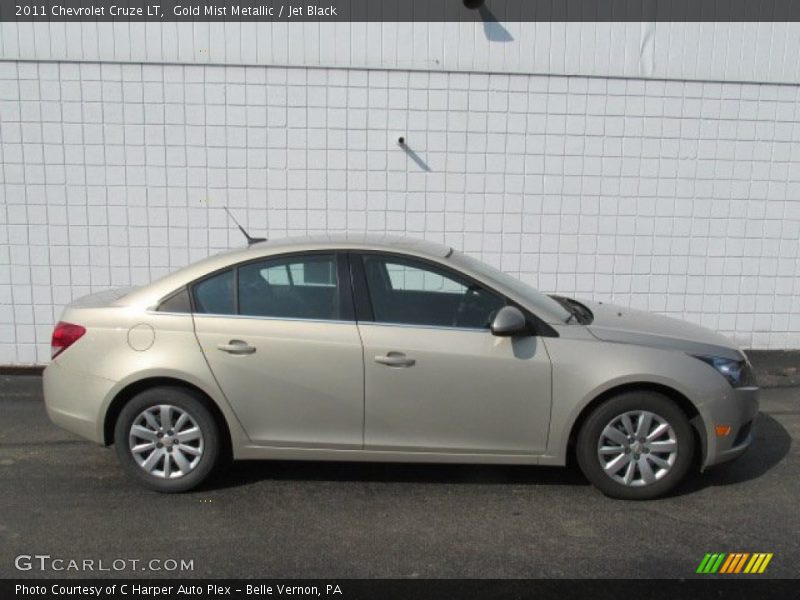 Gold Mist Metallic / Jet Black 2011 Chevrolet Cruze LT