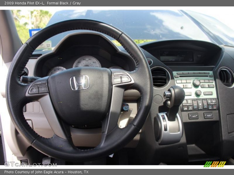 Formal Black / Gray 2009 Honda Pilot EX-L