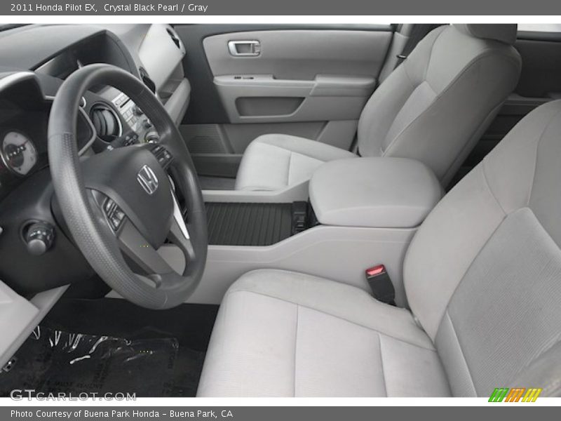 Crystal Black Pearl / Gray 2011 Honda Pilot EX