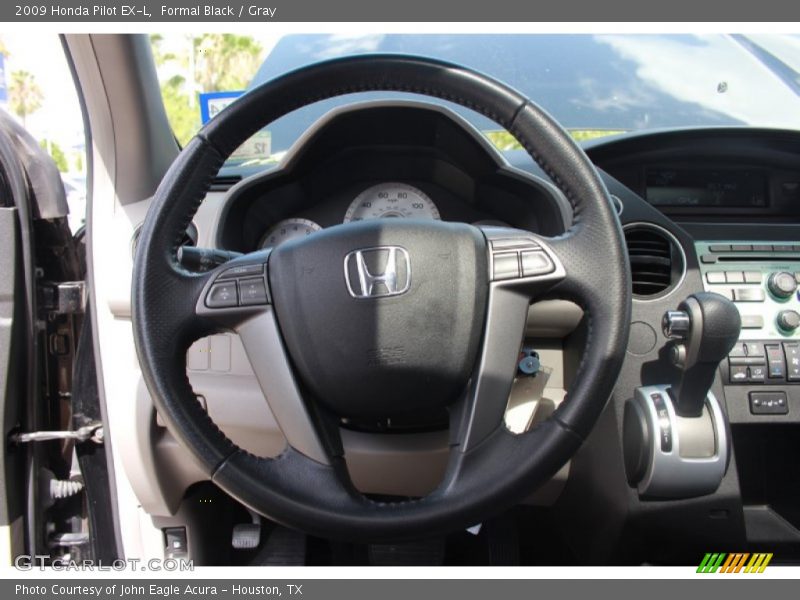 Formal Black / Gray 2009 Honda Pilot EX-L