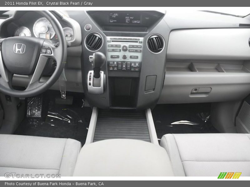 Crystal Black Pearl / Gray 2011 Honda Pilot EX