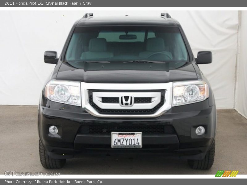 Crystal Black Pearl / Gray 2011 Honda Pilot EX