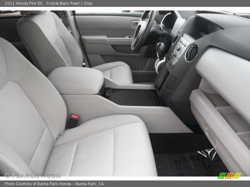 Crystal Black Pearl / Gray 2011 Honda Pilot EX