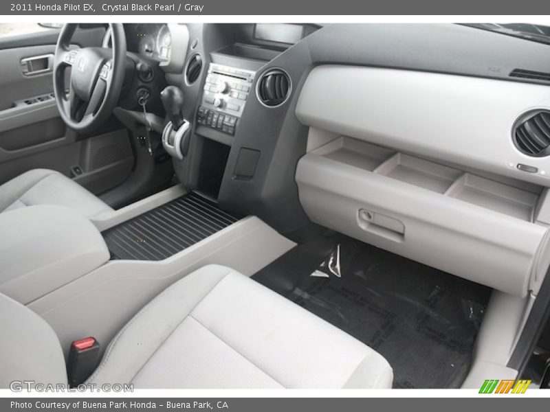 Crystal Black Pearl / Gray 2011 Honda Pilot EX