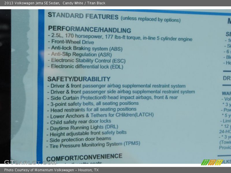 Candy White / Titan Black 2013 Volkswagen Jetta SE Sedan