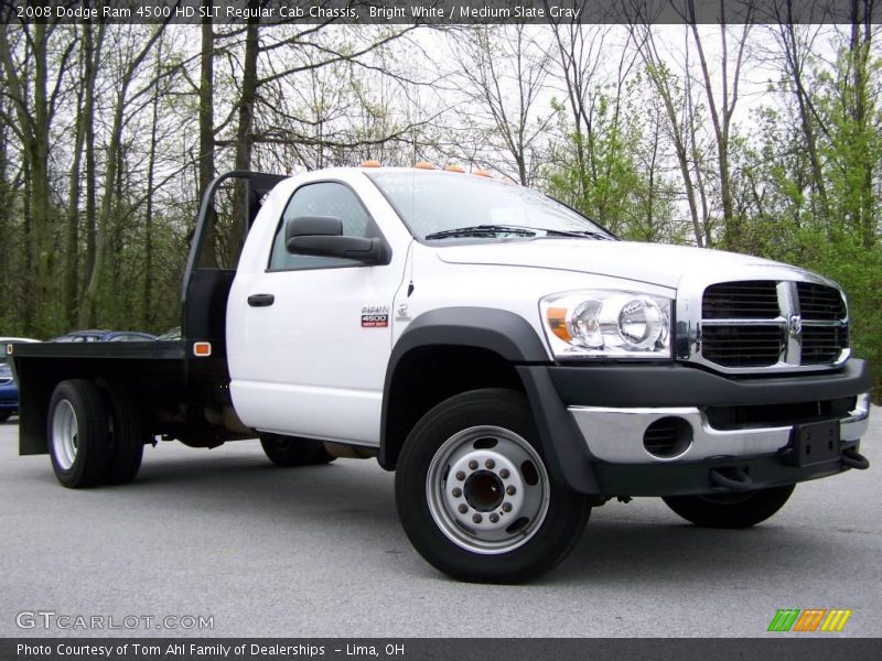 Bright White / Medium Slate Gray 2008 Dodge Ram 4500 HD SLT Regular Cab Chassis