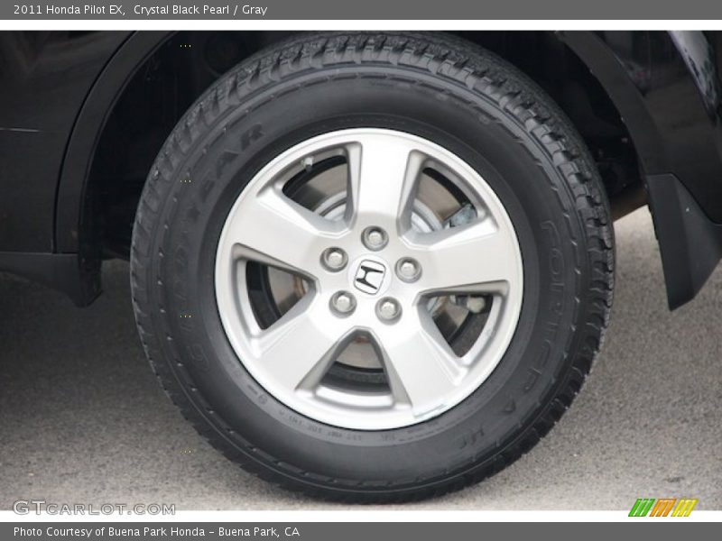 Crystal Black Pearl / Gray 2011 Honda Pilot EX