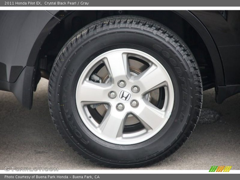 Crystal Black Pearl / Gray 2011 Honda Pilot EX