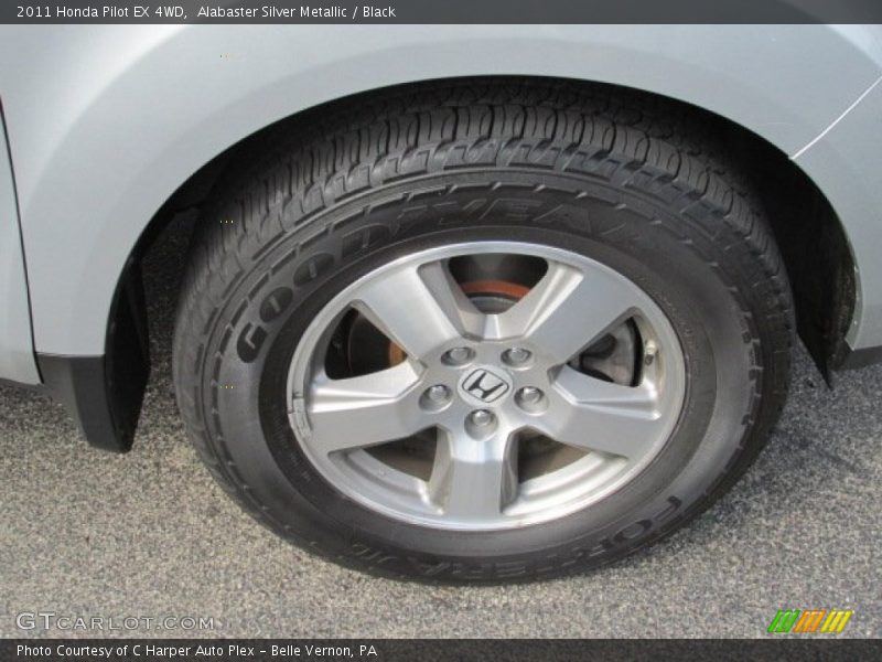 Alabaster Silver Metallic / Black 2011 Honda Pilot EX 4WD