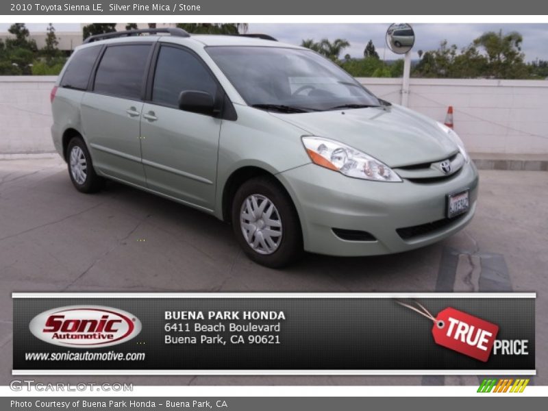 Silver Pine Mica / Stone 2010 Toyota Sienna LE