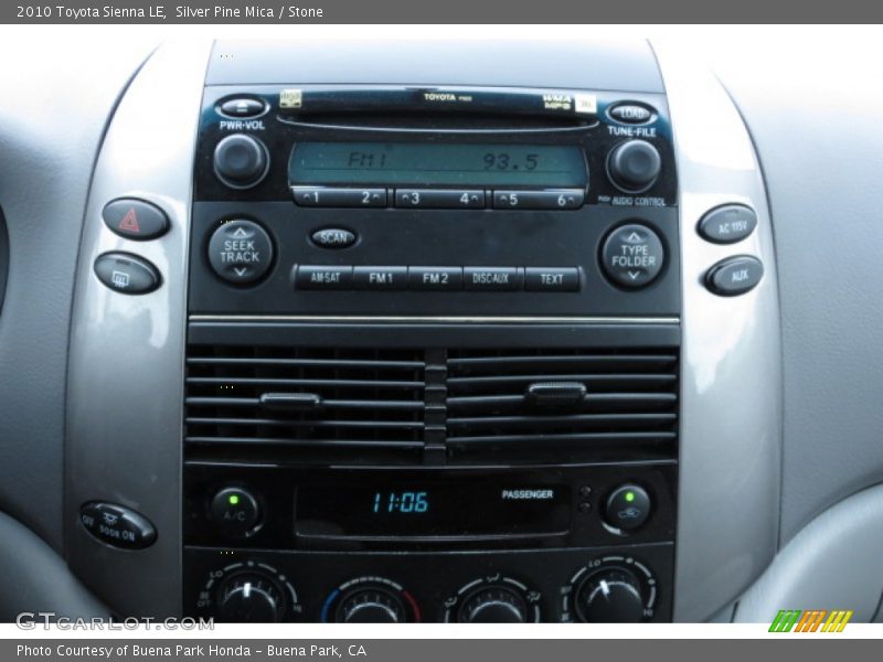 Silver Pine Mica / Stone 2010 Toyota Sienna LE
