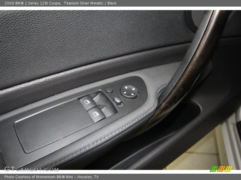 Titanium Silver Metallic / Black 2009 BMW 1 Series 128i Coupe