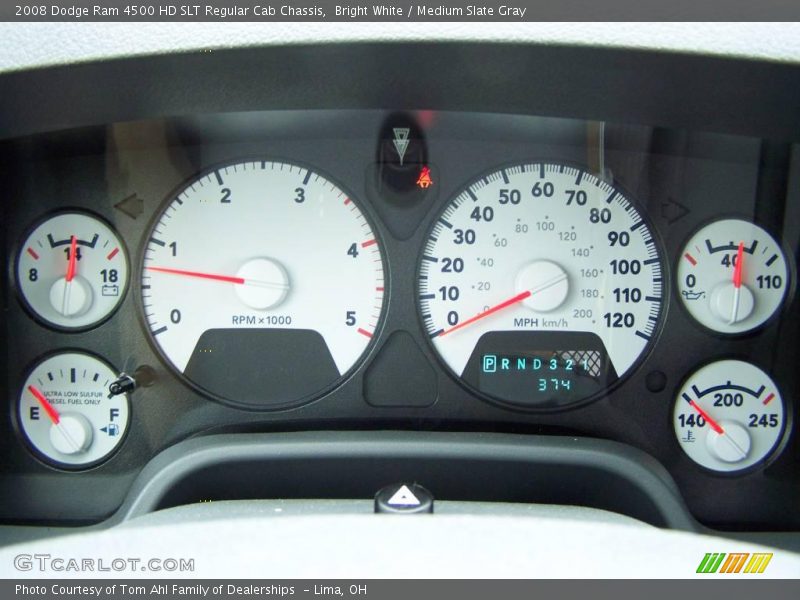 Bright White / Medium Slate Gray 2008 Dodge Ram 4500 HD SLT Regular Cab Chassis