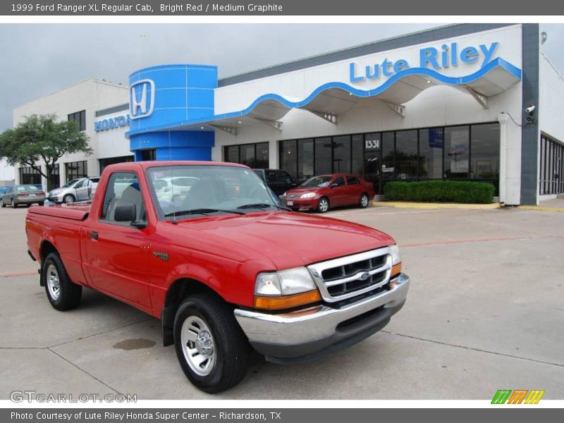Bright Red / Medium Graphite 1999 Ford Ranger XL Regular Cab