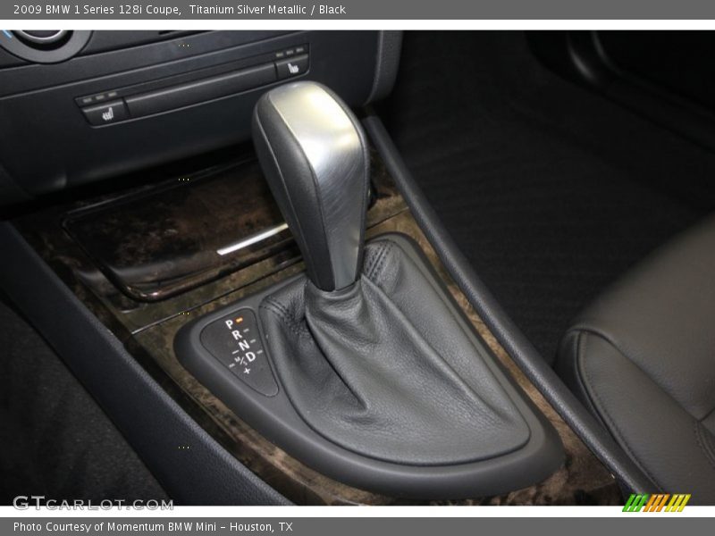 Titanium Silver Metallic / Black 2009 BMW 1 Series 128i Coupe