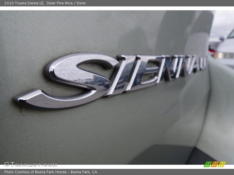 Silver Pine Mica / Stone 2010 Toyota Sienna LE