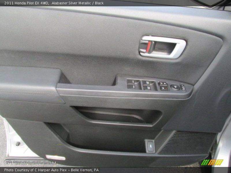 Alabaster Silver Metallic / Black 2011 Honda Pilot EX 4WD
