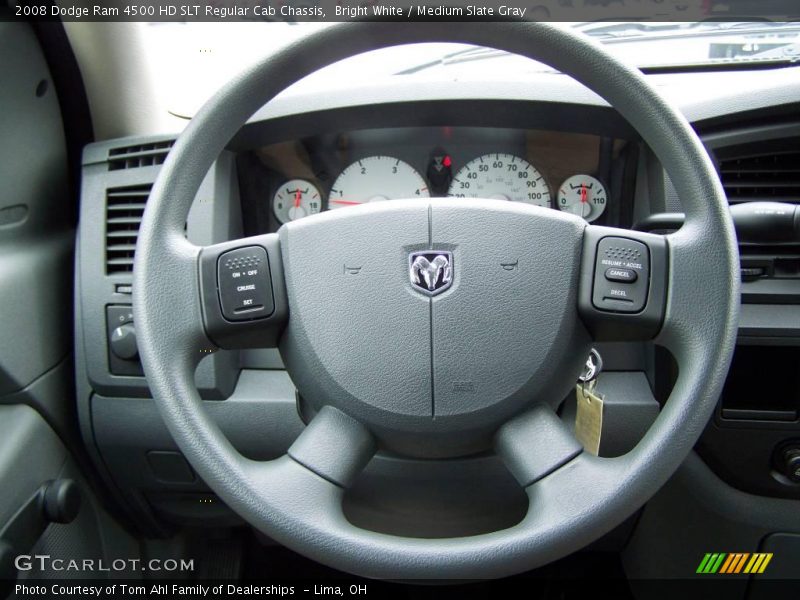 Bright White / Medium Slate Gray 2008 Dodge Ram 4500 HD SLT Regular Cab Chassis