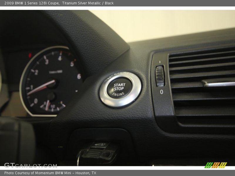 Titanium Silver Metallic / Black 2009 BMW 1 Series 128i Coupe