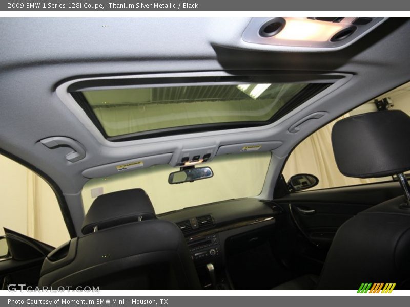 Titanium Silver Metallic / Black 2009 BMW 1 Series 128i Coupe