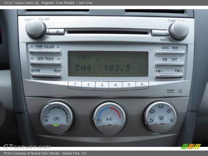 Magnetic Gray Metallic / Ash Gray 2010 Toyota Camry LE