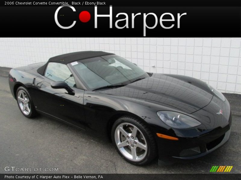 Black / Ebony Black 2006 Chevrolet Corvette Convertible