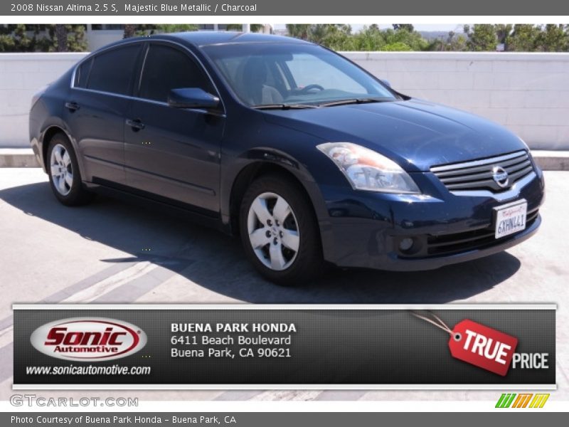 Majestic Blue Metallic / Charcoal 2008 Nissan Altima 2.5 S