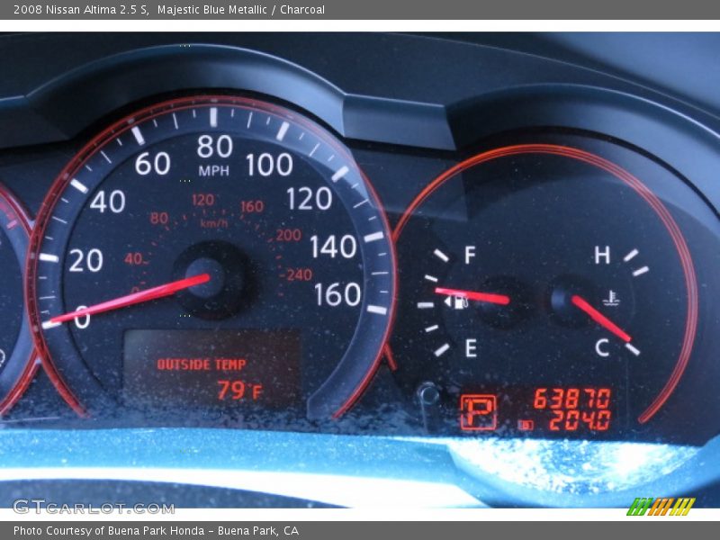 Majestic Blue Metallic / Charcoal 2008 Nissan Altima 2.5 S