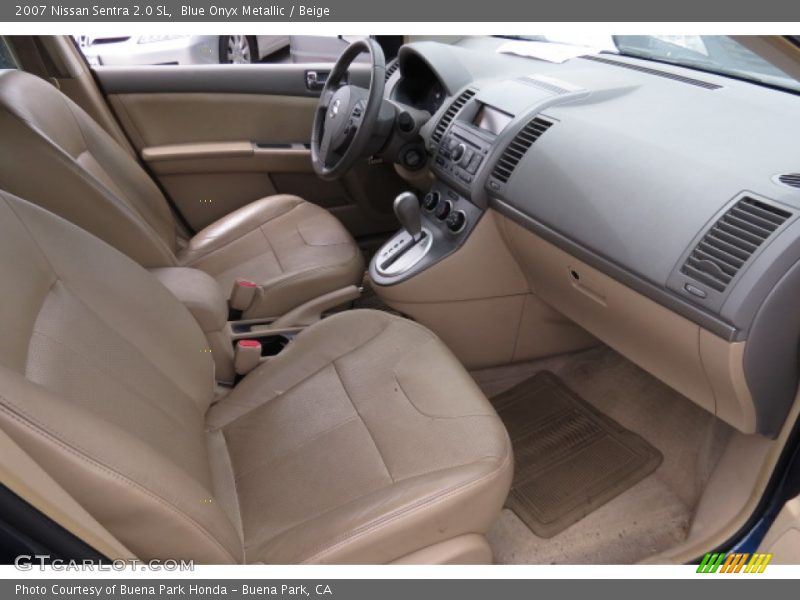 Blue Onyx Metallic / Beige 2007 Nissan Sentra 2.0 SL