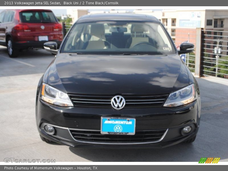 Black Uni / 2 Tone Black/Cornsilk 2013 Volkswagen Jetta SEL Sedan