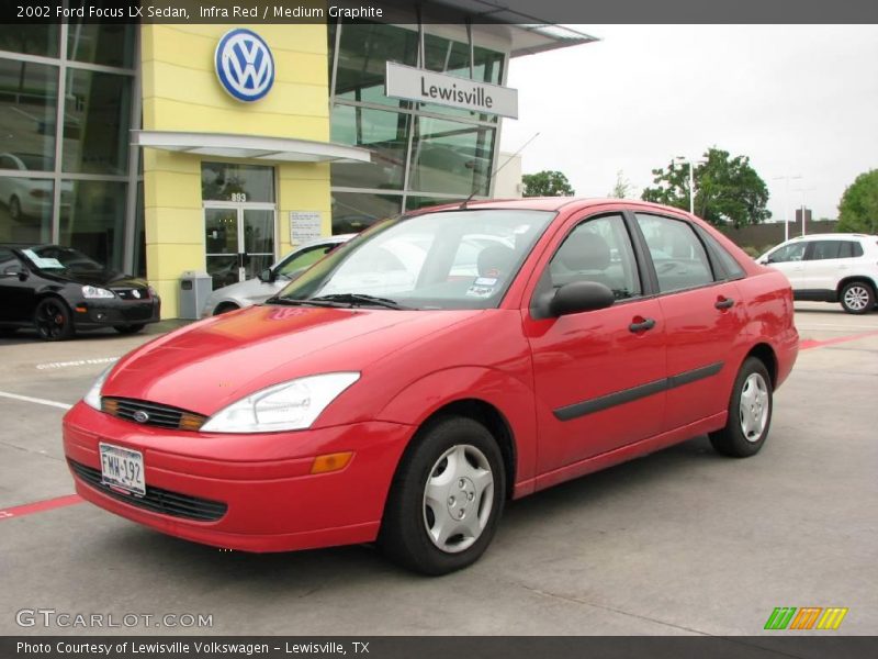 Infra Red / Medium Graphite 2002 Ford Focus LX Sedan