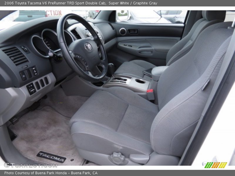 Super White / Graphite Gray 2006 Toyota Tacoma V6 PreRunner TRD Sport Double Cab