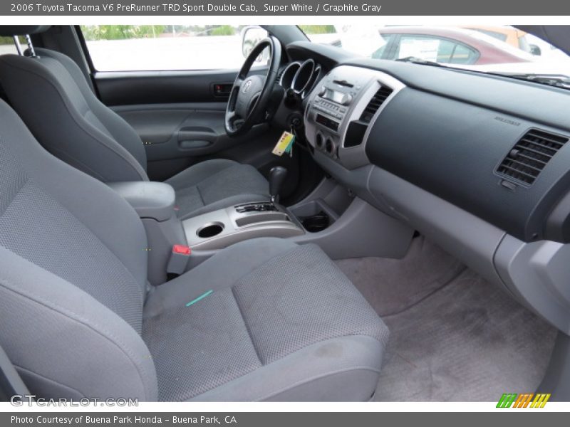 Super White / Graphite Gray 2006 Toyota Tacoma V6 PreRunner TRD Sport Double Cab