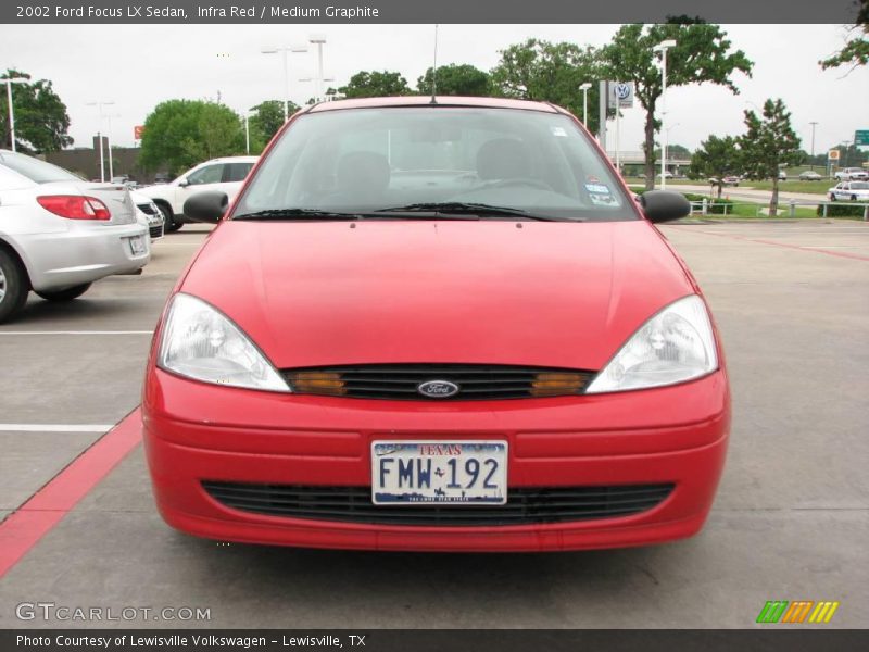 Infra Red / Medium Graphite 2002 Ford Focus LX Sedan