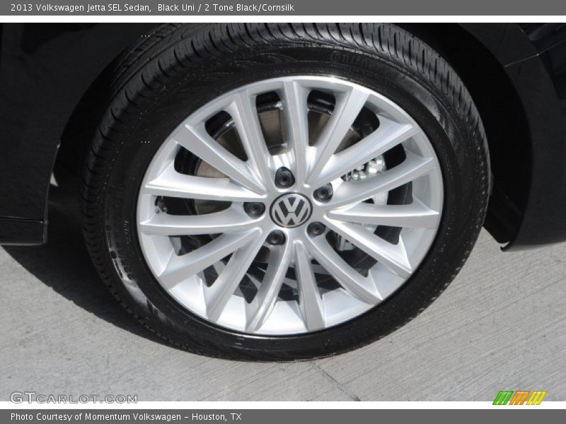 Black Uni / 2 Tone Black/Cornsilk 2013 Volkswagen Jetta SEL Sedan