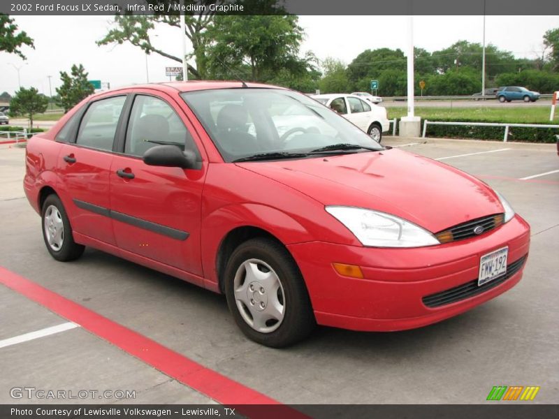 Infra Red / Medium Graphite 2002 Ford Focus LX Sedan