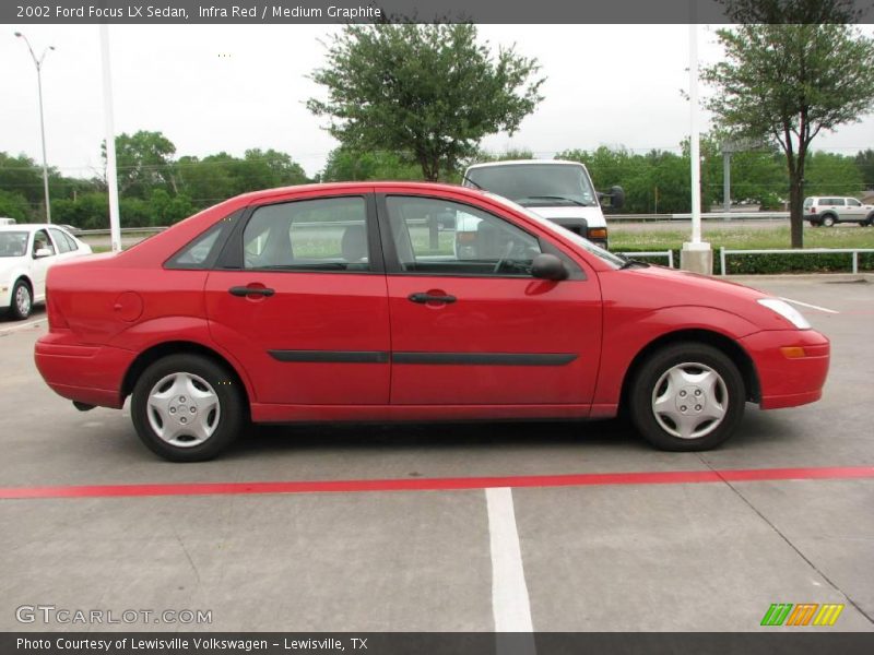 Infra Red / Medium Graphite 2002 Ford Focus LX Sedan