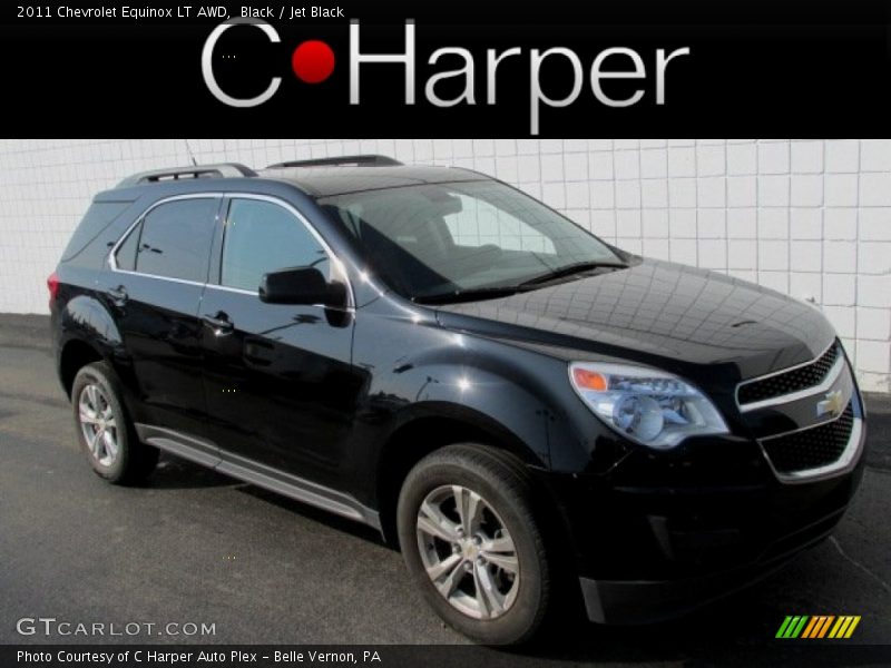 Black / Jet Black 2011 Chevrolet Equinox LT AWD